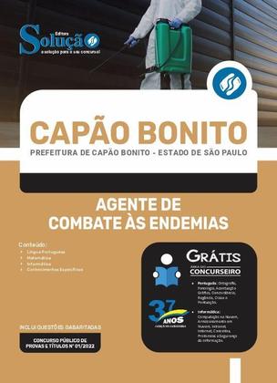 Imagem de Apostila Prefeitura de Capão Bonito - SP - Agente de Combate às Endemias