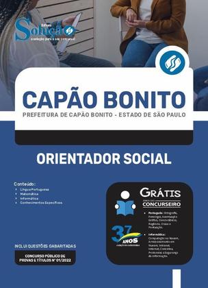 Imagem de Apostila Prefeitura de Capão Bonito - SP - Orientador Social - Editora Solução