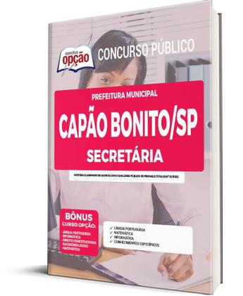 Imagem de Apostila Prefeitura de Capão Bonito - SP - Secretária - Apostilas Opção