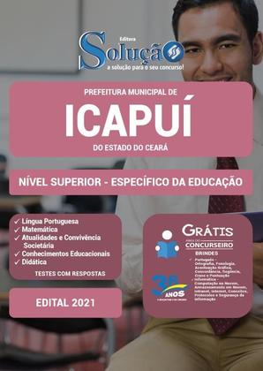 Imagem de Apostila Prefeitura de Icapuí - CE - Nível Superior - Específico da Educação