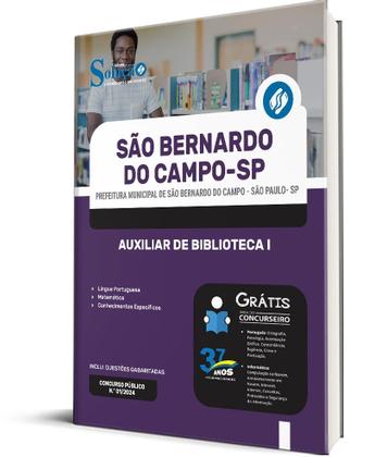 Imagem de Apostila Prefeitura de São Bernardo do Campo - SP 2024 - Auxiliar de Biblioteca I