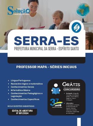 Imagem de Apostila Prefeitura de Serra - ES 2024 - Professor MaPA - Séries Iniciais