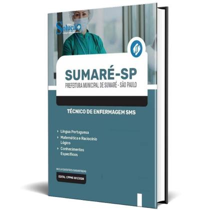 Imagem de Apostila Prefeitura Sumaré Sp 2024 - Técnico Enfermagem Sms