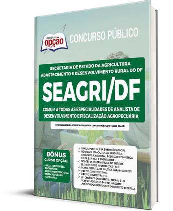 Imagem de Apostila SEAGRI-DF - Comum a Todas as Especialidades de Analista de Desenvolvimento e Fiscalização Agropecuária