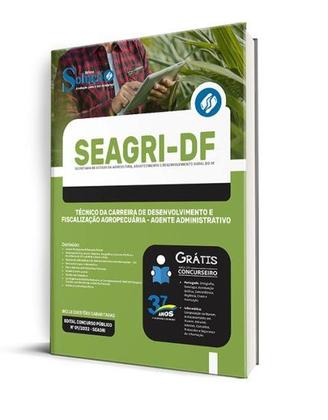 Imagem de Apostila SEAGRI-DF - Técnico da Carreira de Desenvolvimento e Fiscalização Agropecuária - Agente Administrativo