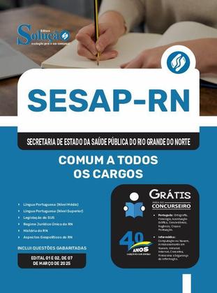Imagem de Apostila SESAP-RN  - Comum a Todos os Cargos
