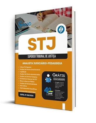 Imagem de Apostila STJ 2024 - Analista Judiciário - Área: Apoio Especializado - Especialidade: Pedagogia (Cargo 16)