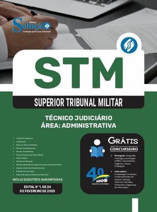 Imagem de Apostila STM  - Técnico Judiciário - Área: Administrativa