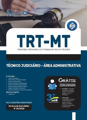Imagem de Apostila TRT-MT - Técnico Judiciário - Área Administrativa