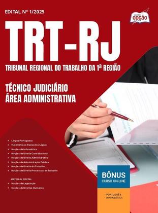 Imagem de Apostila TRT-RJ  - Técnico Judiciário - Área Administrativa