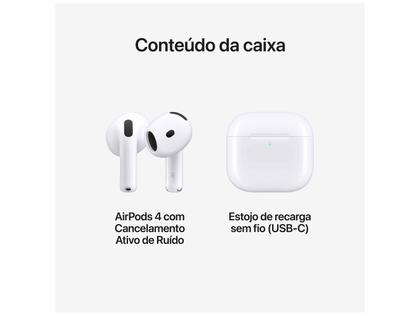 Apple AirPods 4 com Cancelamento Ativo de Ruído - Apple Airpods