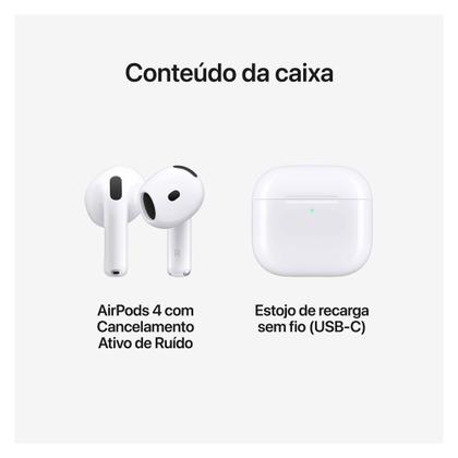 Imagem de Apple AirPods (4ª Geração) com Cancelamento Ativo de Ruído