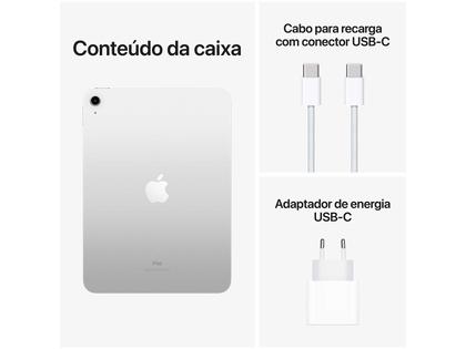 Apple iPad 10,9” 10ª Geração Wi-Fi + Cellular - 64GB Prateado