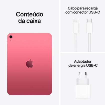 Imagem de Apple iPad 11 geração, chip A16, Wi-Fi, 128GB - Rosa