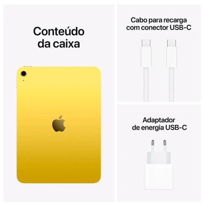 Apple iPad 11ª Geração, Chip A16 (Wi-Fi, 128GB) - Amarelo - Apple