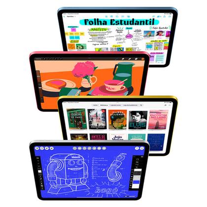 Apple iPad 11ª geração, Chip A16 (Wi-Fi + Cellular, 256GB) - Azul