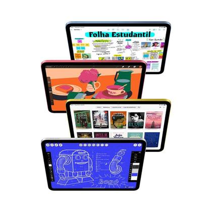 Apple iPad 11ª geração, chip A16, Wi-Fi e Cellular 128GB - Azul