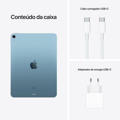 Apple iPad Air (5ª geração, Wi-Fi, 256 GB) - Azul - iPad Air
