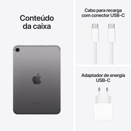 Apple iPad mini, A17 Pro, WiFi + Cellular 128 GB Cinzaespacial
