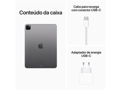 Apple iPad Pro 11” 4ª Geração Wi-Fi + Cellular - 512GB Cinza