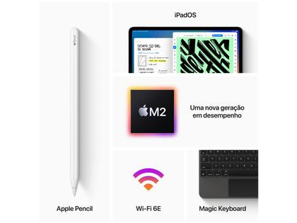 Apple iPad Pro 12,9” 6 Geração Wi-Fi 128GB - Prateado - Apple iPad