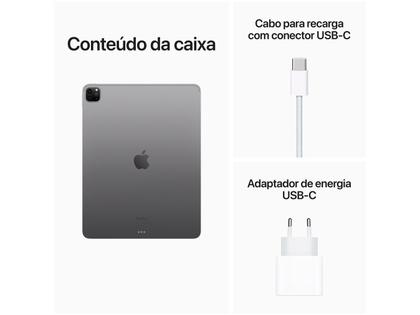 Apple iPad Pro 12,9” 6ª Geração Wi-Fi + Cellular - 2TB Cinza
