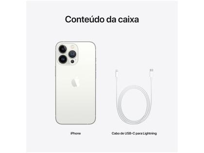 Apple iPhone 13 Pro 128GB Prateado Tela 6,1” - 12MP iOS - iPhone
