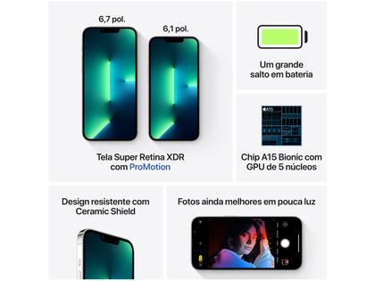 Apple iPhone 13 Pro Max 1TB 本体 Apple iPhone 13 Pro Max 1TB Prateado Tela 6,7” - 12MP iOS