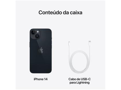 Imagem de Apple iPhone 14 512GB Meia-noite 6,1” 12MP iOS 5G