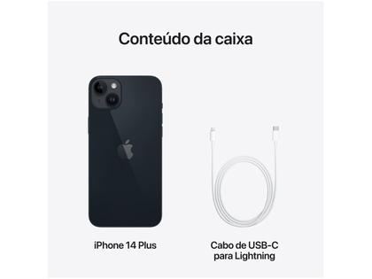Apple iPhone 14 Plus 512GB Meia-noite 6,7” 12M - iPhone 14 Plus