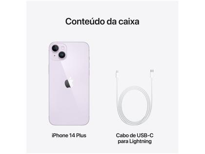 Apple iPhone 14 Plus 512GB Roxo 6,7” 12M - iPhone 14 Plus