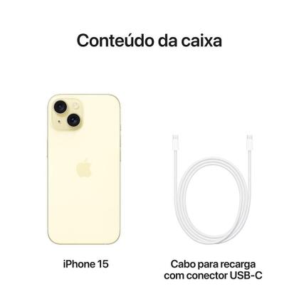 Imagem de Apple iPhone 15 de 128GB - Amarelo