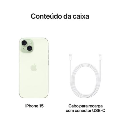 Apple iPhone 15 de 128GB - Verde - iPhone 15 - Magazine Luiza