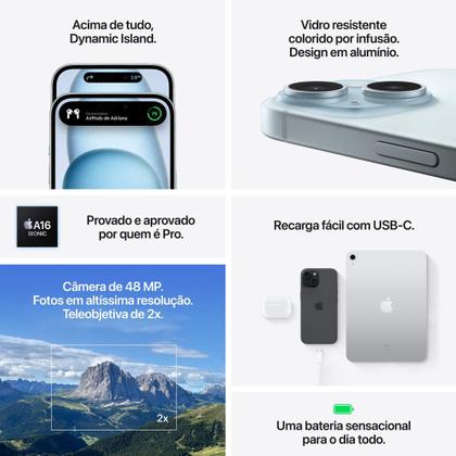 Apple iPhone 15 de 256GB - Verde Imagem de Apple iPhone 15 de 256GB - Verde