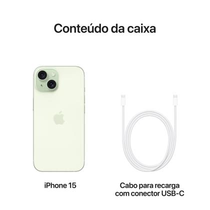 Apple iPhone 15 de 256GB - Verde Imagem de Apple iPhone 15 de 256GB - Verde
