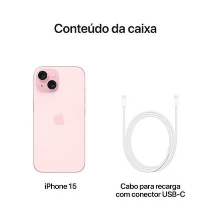 Apple iPhone 15 de 512GB - Rosa - iPhone 15 - Magazine Luiza