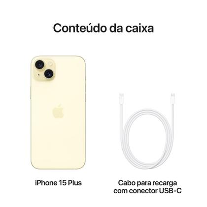 Apple iPhone 15 Plus de 256GB - Amarelo - iPhone 15 Plus