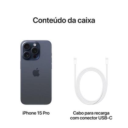 Apple iPhone 15 Pro de 256GB - Titânio azul - iPhone 15 Pro