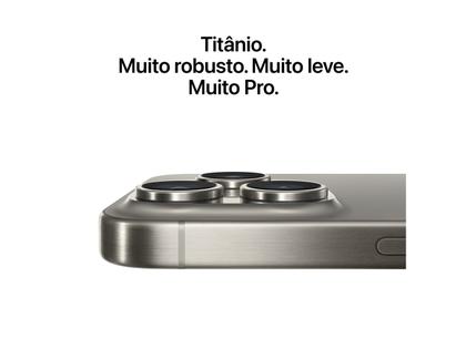 Apple iPhone 15 Pro Max 256GB Titânio Branco 6,7