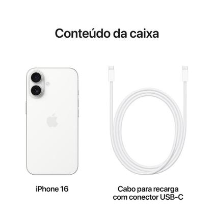 Apple iPhone 16 128GB Branco Imagem de Apple iPhone 16 128GB Branco