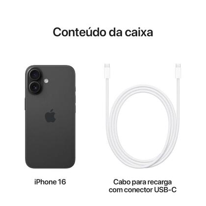 Imagem de Apple iPhone 16 256GB Preto