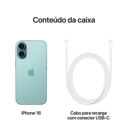 Apple iPhone 16 512GB Verde-Acinzentado - iPhone 16 - Magazine Luiza