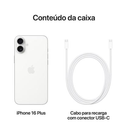 Imagem de Apple iPhone 16 Plus 256GB Branco