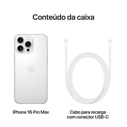 Imagem de Apple iPhone 16 Pro Max 256GB Titânio branco