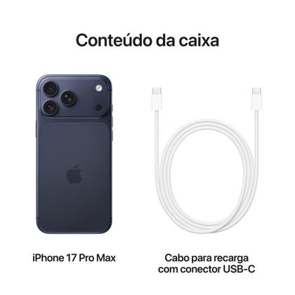 Imagem de Apple iPhone 17 Pro Max 256GB Azul-intenso