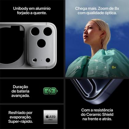 Imagem de Apple iPhone 17 Pro Max 256GB Azul-intenso