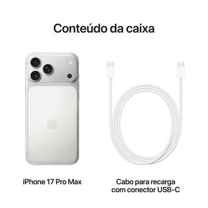 Imagem de Apple iPhone 17 Pro Max 2TB Prateado 6,9" 48MP iOS 5G