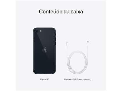Apple iPhone SE 3ª geração 64GB Meia-noite 4,7 - iPhone - Magazine