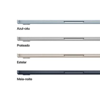 Imagem de Apple Macbook Air 13", M4, com CPU de 10 núcleos, GPU de 10 núcleos, 24GB RAM, 512GB SSD - Prata