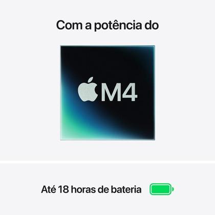 Imagem de Apple Macbook Air 13", M4, com CPU de 10 núcleos, GPU de 10 núcleos, 24GB RAM, 512GB SSD - Prata